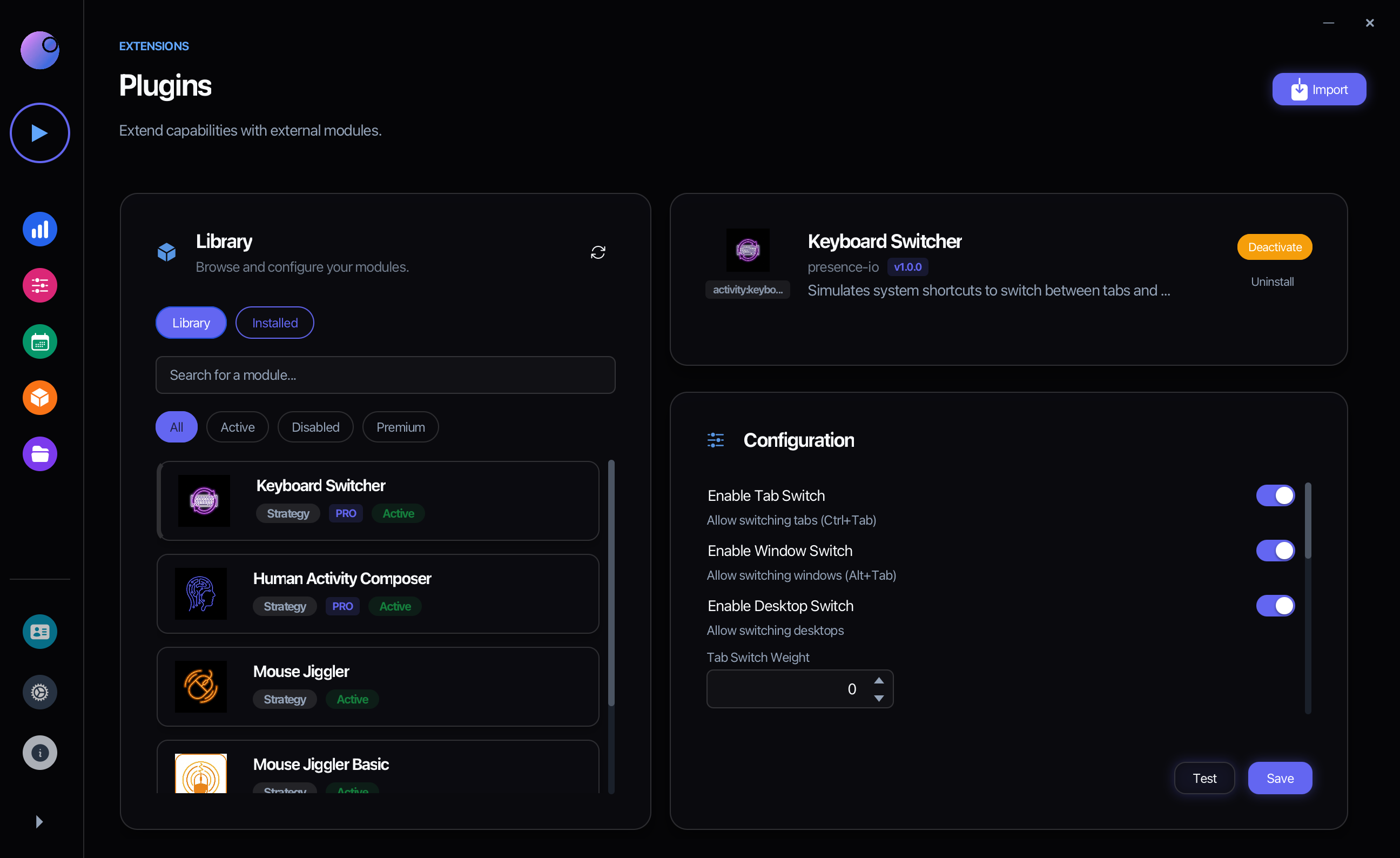 Paramètres - Personnalisation complète